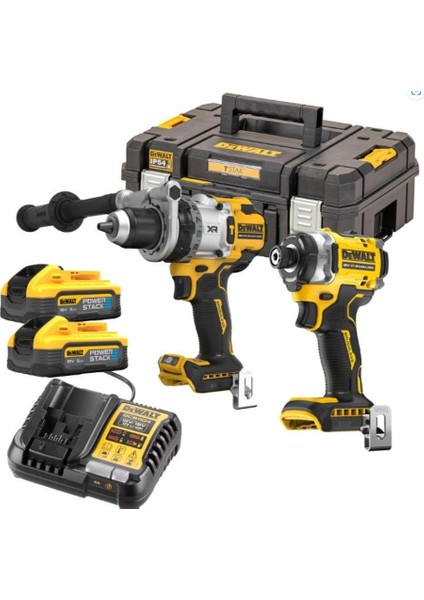 DCK2200H2T 18V Xr Kömürsüz Akülü Ikili Set 2x 5.0AH Powerstack Akü
