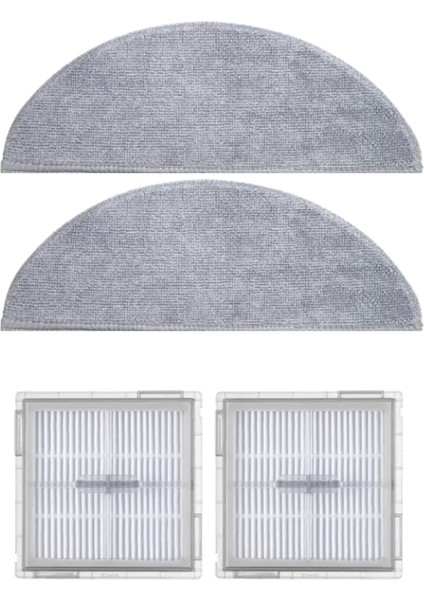 Roborock Q8 Max Pro (2025 Model!) Uyumlu Mop ve Hepa Filtre- 4 Parça