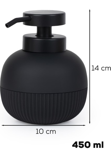 3118 Banyo ve Mutfak Sıvı Sabunluk 450ML Siyah modelleri