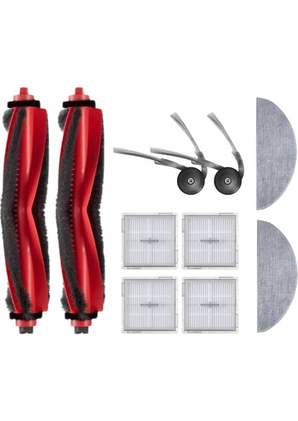 Roborock Q8 Max Pro (2025 Model!) Uyumlu Fırça Hepa Filtre Mop Seti- 10 Parça