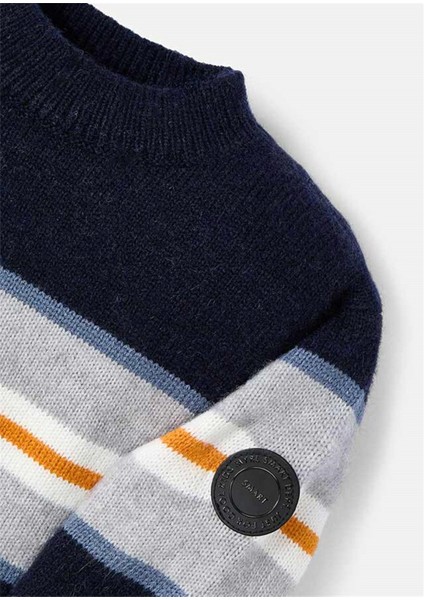 Kız Çocuk Çizgili Kazak Lacivert 4334 fiyatları
