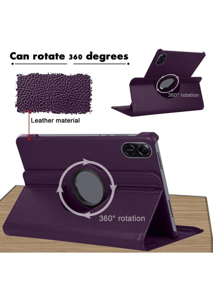 Xiaomi Redmi Pad 2 11 Inç Uyumlu 360° Dönebilen Uyku Modlu Standlı Pu Deri Tablet Kapaklı Kılıf fiyatları