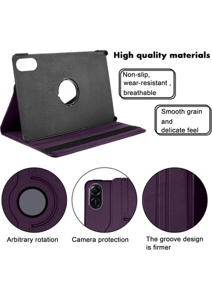 Xiaomi Redmi Pad 2 11 Inç Uyumlu 360° Dönebilen Uyku Modlu Standlı Pu Deri Tablet Kapaklı Kılıf indirimleri