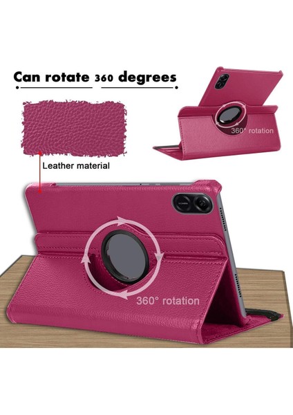 Xiaomi Redmi Pad 2 11 Inç Uyumlu 360° Dönebilen Uyku Modlu Standlı Pu Deri Tablet Kapaklı Kılıf fiyatları