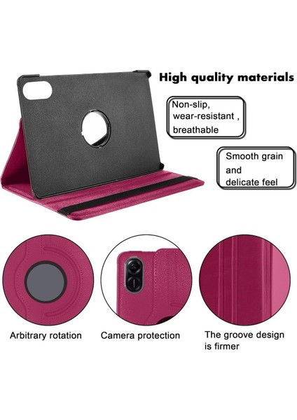 Xiaomi Redmi Pad 2 11 Inç Uyumlu 360° Dönebilen Uyku Modlu Standlı Pu Deri Tablet Kapaklı Kılıf fırsatları
