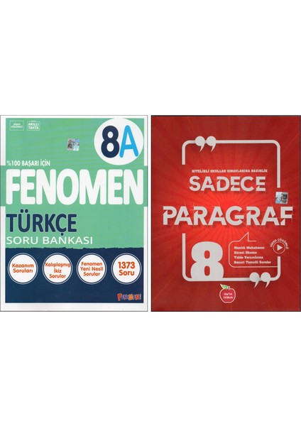 Fenomen 8. Sınıf 8A Türkçe+Newton Sadece Paragraf (2 Kitap)
