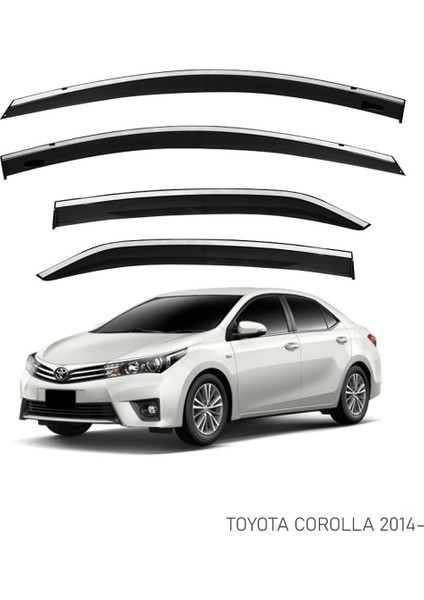 Toyota Corolla 2013+2018 Kromlu Cam Rüzgarlığı Ithal