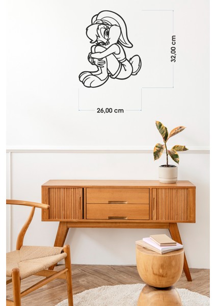 Lola Bugs Bunny Ahşap Mdf Duvar Dekorasyon Ürünü 26X32 cm modelleri
