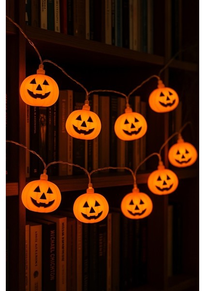 Cadılar Bayramı Halloween 10'lu Balkabağı LED Işık fiyatları