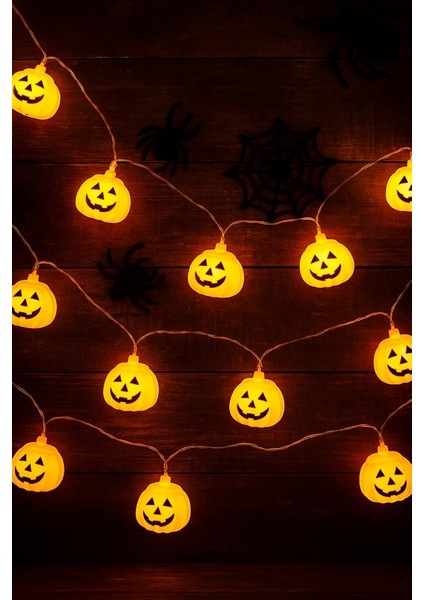 Cadılar Bayramı Halloween 10'lu Balkabağı LED Işık modelleri