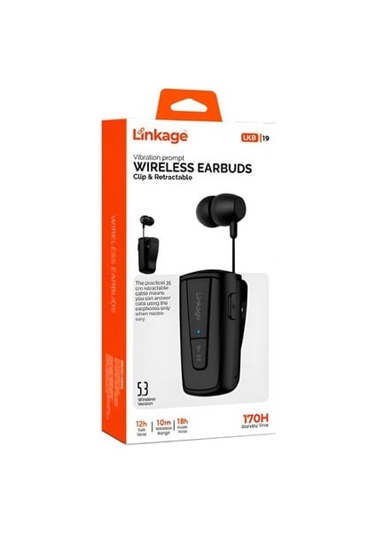 Bluetooth 5.1V Titreşimli Model Makaralı Kulaklık Lkb-19