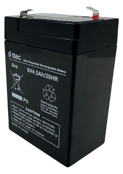 Ttec 6V 4.5AH Işıldak Fener Kamp Lamba Aydınlatma Aküsü Pili 6 Volt 4.5 Amper Kuru Tip Akü modelleri