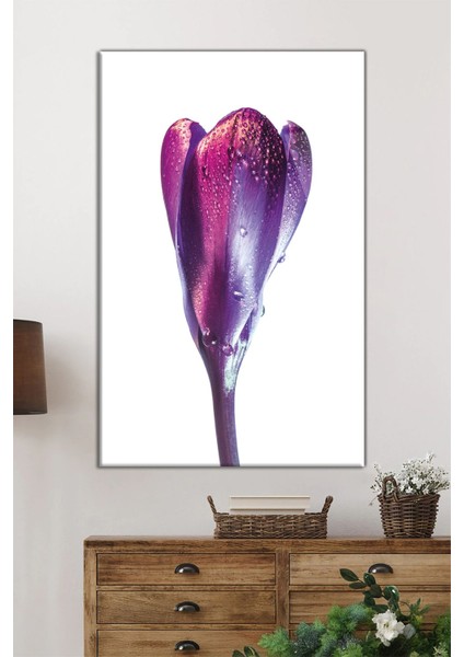 Narin Pembe Çiçek Dikey Cam Tablo, Ev ve Ofis Duvar Dekoru, Lüks Hediyelik, Kırılmaz Çizilmez fiyatları