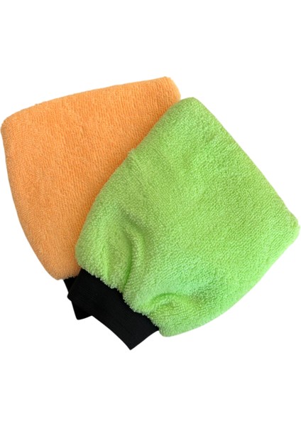 Oto Yıkama Eldiveni Astarlı Araç Temizleme Mikrofiber Araba Cila Eldiveni