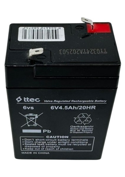 6 Volt 4.5 Amper Akü Yeni Tarih Oyuncak Araçlar Için fiyatları