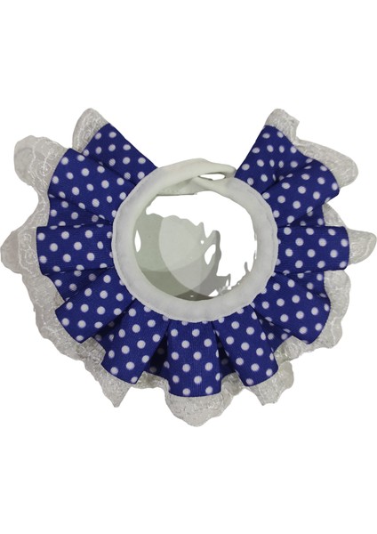 Kedi Prenses Yaka Tasma Mavi Puantiyeli Dantelli fiyatları