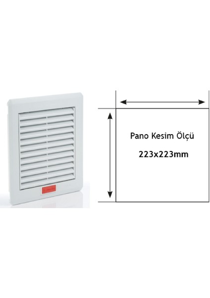PFI2500 ,260X260MM Fan Filtre/menfez