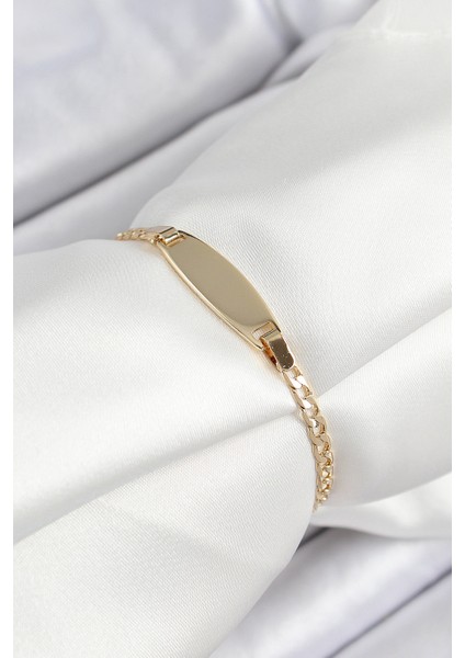 Pirinç Oval Model Gold Renk Xuping Bebek Künyesi - EBJ250726W36639