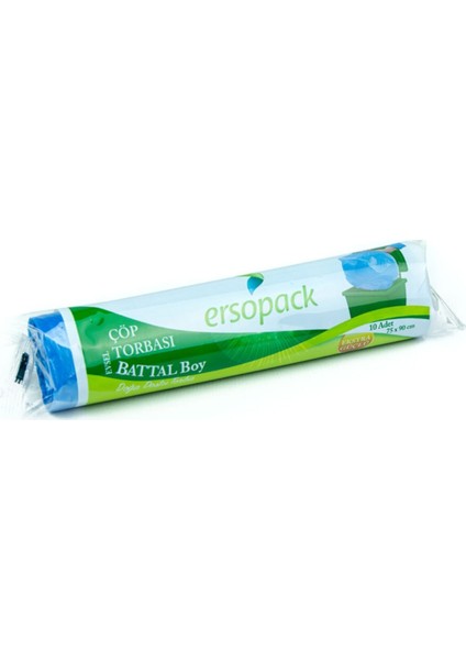 Evsel 75 x 90 cm Çöp Torbası Battal Boy Çöp Poşeti Mavi 10 x 4'lü modelleri