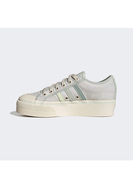 Nizza Platform GX4605 Cream White / Almost Lime / Wo Bej Ayakkabı