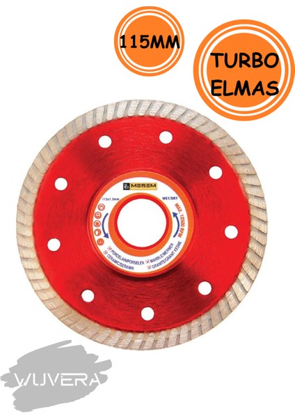 Turbo Seramik Fayans Kesici – 115 mm Turbo Disk ile Hassas ve Temiz Kesim fiyatları