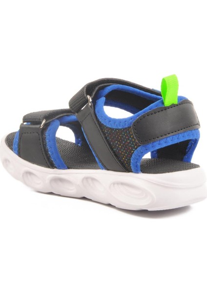 018127 P Siyah-Saks Çocuk Sandalet Ba&ba fırsatları
