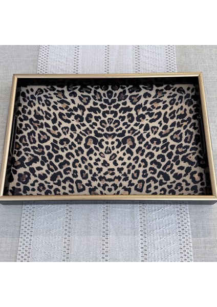 A08- Leopar El Geçmeli Tepsi 31X46 fırsatları
