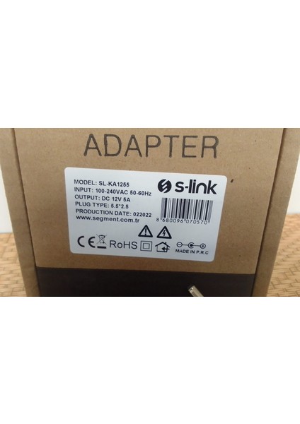 S-Link SL-KA1255 12V 5APOWERADAPTÖR fiyatları