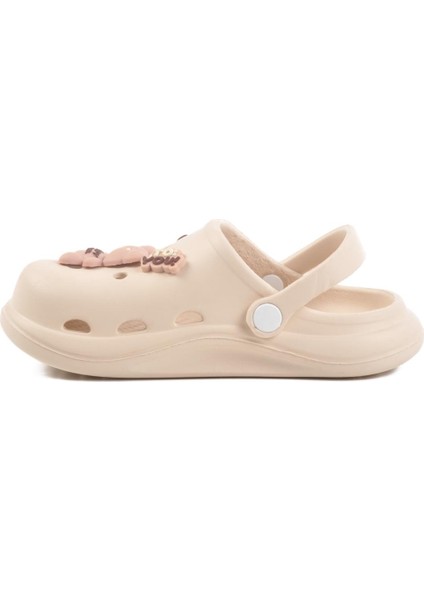 303 F Ekru Hafif Esnek Çocuk Sabo Terlik fiyatları