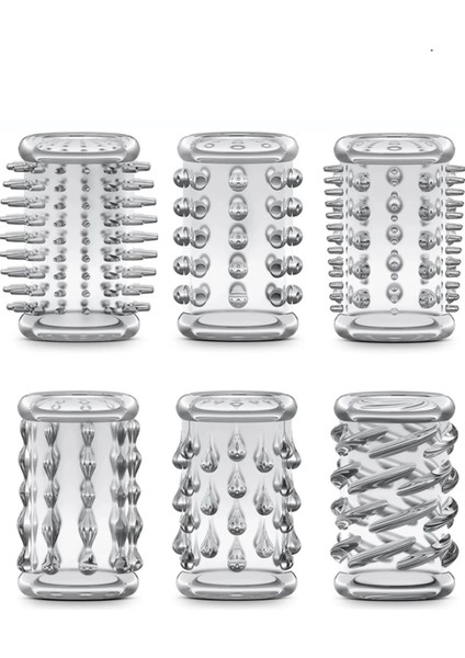 Stretchy 6 Farklı Silikon Penis Kılıfı Set