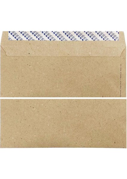 Elitstore Diplomat Zarf Kraft Penceresiz 90 Gr. 10.5 cm x 24 cm 100'LÜ Paket