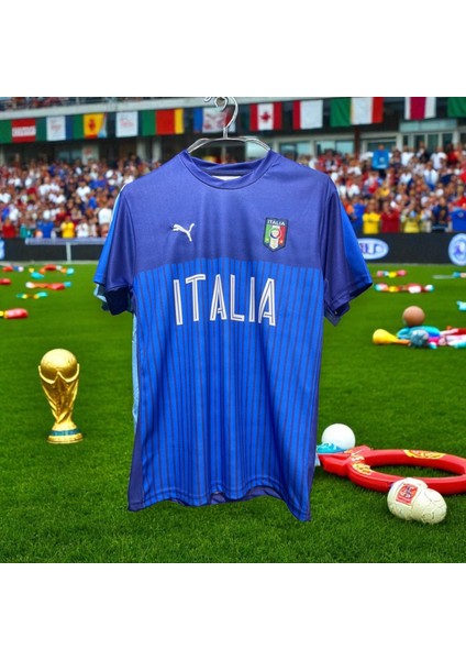 Italya Milli Takım Cio Baba Lacivertts-Hirt Halı Saha Forma
