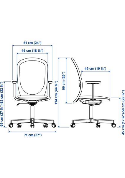 Flıntan Diseröd Kolçaklı Çalışma Sandalyesi Gri Ergonomik Ayarlanabilir Nefes Alabilen File fırsatları
