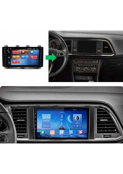 Seat Ateca Android Multimedya Sistemi 4-64 Cadence (2016-2021)+ Dört Bölge 360 Derece Kamera Sistemi Hediye