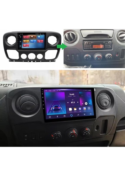 Opel Movano Android Multimedya Sistemi 4-64 Cadence (2010-2019) + Dört Bölge 360 Derece Kamera Sistemi Hediye