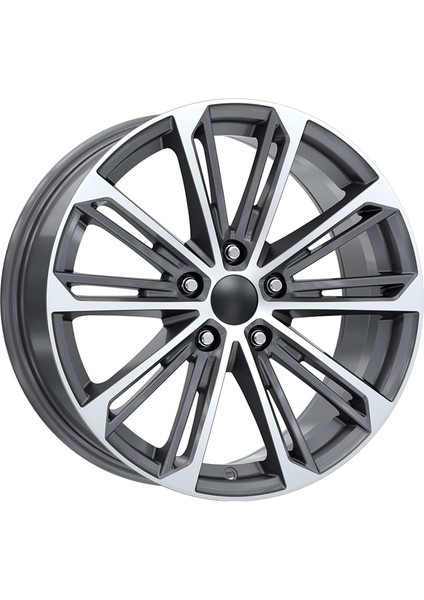 18 Inç 5X112 Verona Gun Metal Elmas Kesim Jant Modeli (4 Adet)