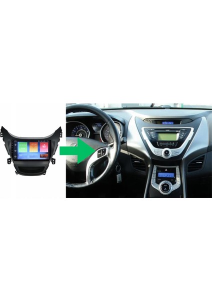 Hyundai Elantra Android Multimedya Sistemi 4-64 Cadence (2011-2013)+ Dört Bölge 360 Derece Kamera Sistemi Hediye