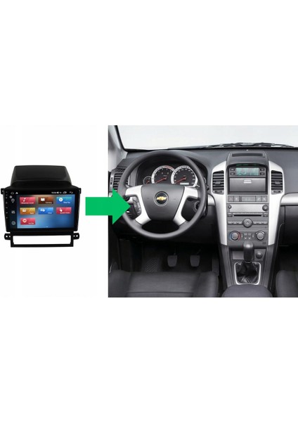 Chevrolet Captiva Üste Takılan Android Multimedya Sistemi 4-64 Cadence (2006-2010) + Dört Bölge 360 Derece Kamera Sistemi Hediye