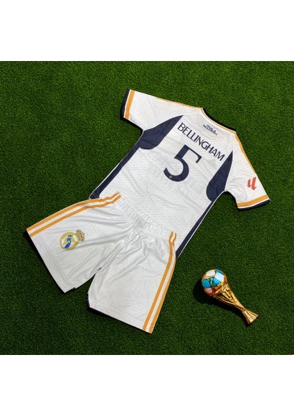Bellingham Real Madrid Şortlu T-Shirt Çocuk Halı Saha Forma fırsatları