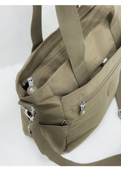 Kadın Büyük Boy Bölmeli Suya Dayanıklı Paraşüt Kumaş Çapraz ve Omuz Askılı Çanta fiyatları