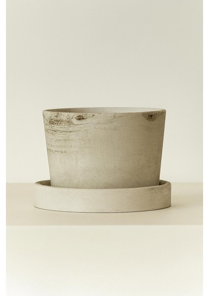 El Yapımı Mermer Desenli Beton Saksı – Altlığıyla Birlikte modelleri