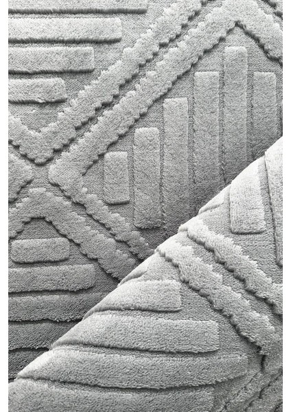 Hilda Iskandinav Dokuma Bukleli Premium Gri Puffy Peluş Yolluk Koridor Halısı Salon Halısı fiyatları