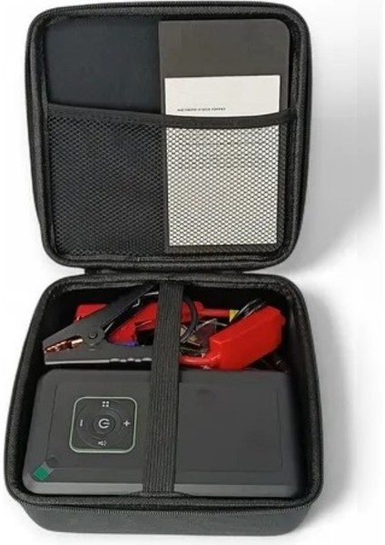 Akü Takviyeli 8000MAH Şarjlı Lastik Şişirme Pompası Hava Kompresörü Çantalı