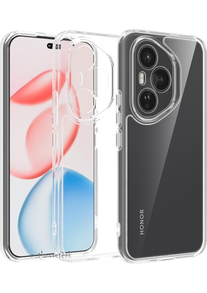 Honor 400 Pro Kılıf Kamera Çıkıntılı Korumalı Yumuşak Şeffaf Silikon Renksiz Kapak