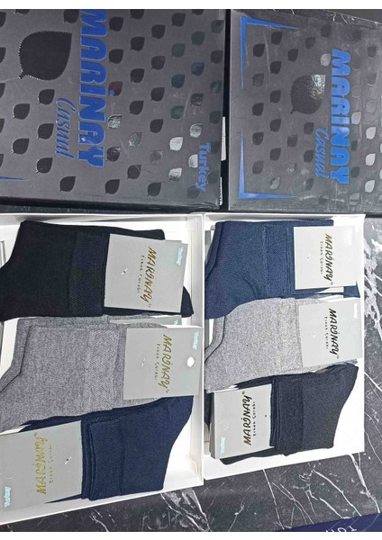 Yarim Konç Viskon Patik Karışık 12 Adet