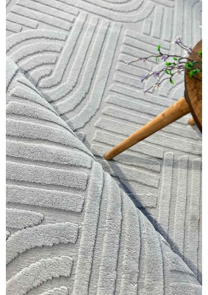 Siena Iskandinav Dokuma Bukleli Premium Gri Puffy Peluş Yolluk Koridor Halısı Salon Halısı modelleri