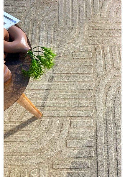 Siena Iskandinav Dokuma Bukleli Premium Vizon Puffy Peluş Yolluk Koridor Halısı Salon Halısı fiyatları