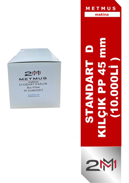 D Kafa Standart Pp 45MM Kılçık (10.000Lİ )