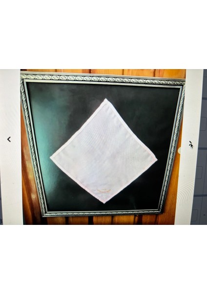 1928 Senesinde Cumhuriyet Balosunda Dağıtılan Ipek Mendil Çerçeve Ölçüleri 39 x 39 cm