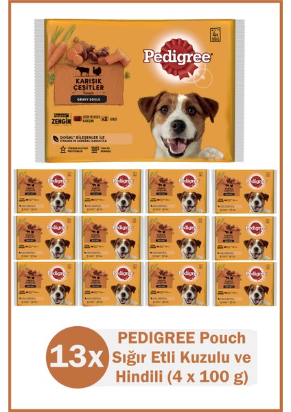 Pouch Sığır & Hindili 100 *4'lü *13'lü